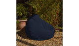 rucomfy Navy bean bag 110x80x80cm, imported from the UK