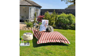 Argos rucomfy Stripe Indoor Outdoor Bean Bag Red & White 5kg- Buy online at McGrocer