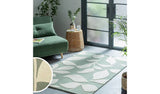Argos Habitat Verdant Leaf Green Wool Cut Pile Area Rug 160x230cm- Buy online at McGrocer