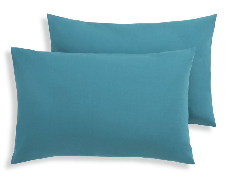 Habitat pillowcases in petrol blue, size 75cm x 50cm, UK version