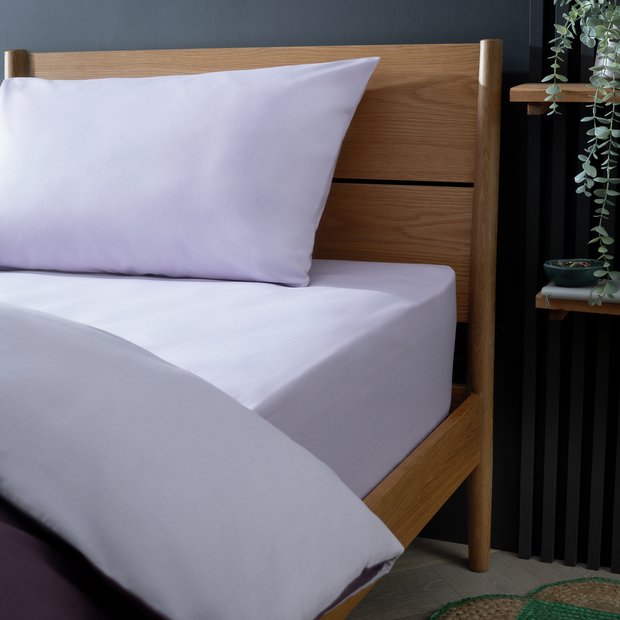 Habitat lilac fitted sheet double, UK version