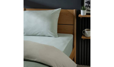 Argos Habitat Polycotton Sage Fitted Sheet King Size- Buy online at McGrocer