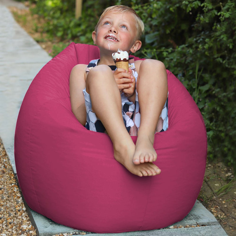 rucomfy kids bean bag pink 85x65x65cm, imported from the UK
