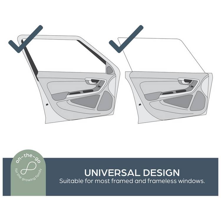 Dreambaby car window shades 2 pack - British product