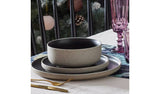 Habitat Raw Edge Speckle dinner set 12 piece black, UK version
