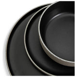 Habitat Raw Edge Speckle dinner set 12 piece black, UK version