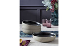 Argos Habitat Set of 4 Raw Edge Speckle Pasta Bowl - Matte Black- Buy online at McGrocer