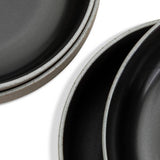 Habitat set of 4 matte black pasta bowls, UK version