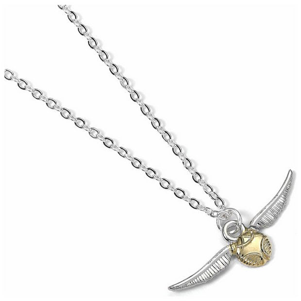 Harry Potter two-tone golden snitch pendant necklace with 45cm chain, UK version