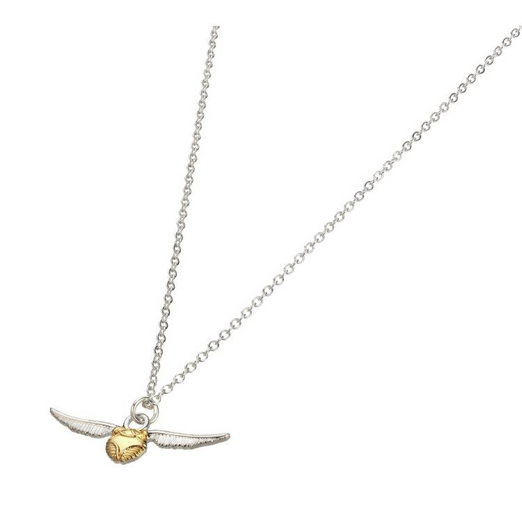 Harry Potter two-tone golden snitch pendant necklace with 45cm chain, UK version