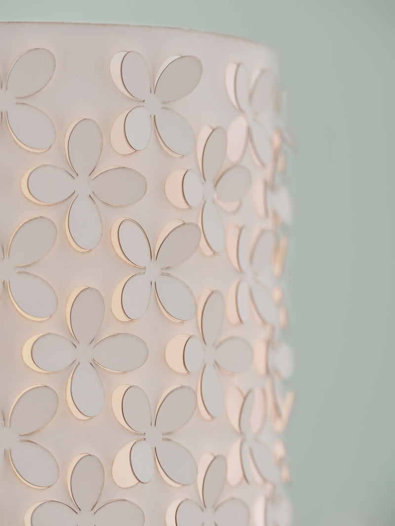 Lena white easy fit ceiling lamp shade (British brand)