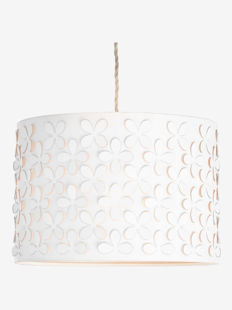 Lena white easy fit ceiling lamp shade (British brand)