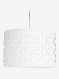Lena white easy fit ceiling lamp shade (British brand)