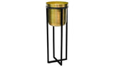 Argos Ivyline Calla Planter Stand Gold Indoor Planter Stand 58cm Height 22cm Diameter- Buy online at McGrocer