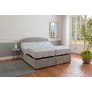 Mibed Superking adjustable bed with storage drawers in grey, imported from the UK