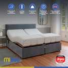 Mibed Adjustable Bed Frame and Mattress Grey Superking, imported from the UK