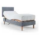 Mibed Memory Single Adjustable Bed with Mattress Grey, imported from the UK
