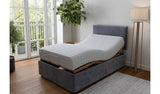 Mibed Memory Adjustable Bed with Mattress Grey SmallDouble, imported from the UK