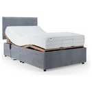 Mibed Memory Adjustable Bed with Mattress Grey SmallDouble, imported from the UK