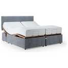 Mibed Memory Superking Adjustable Bed with Mattress in Grey, imported from the UK