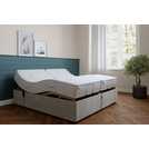 Mibed superking adjustable bed and mattress set in grey, imported from the UK