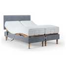 Mibed Adjustable Bed with Mattress Grey Kingsize, imported from the UK