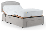 Mibed Small Double Adjustable Bed with Storage Drawer and Mattress in Grey, imported from the UK