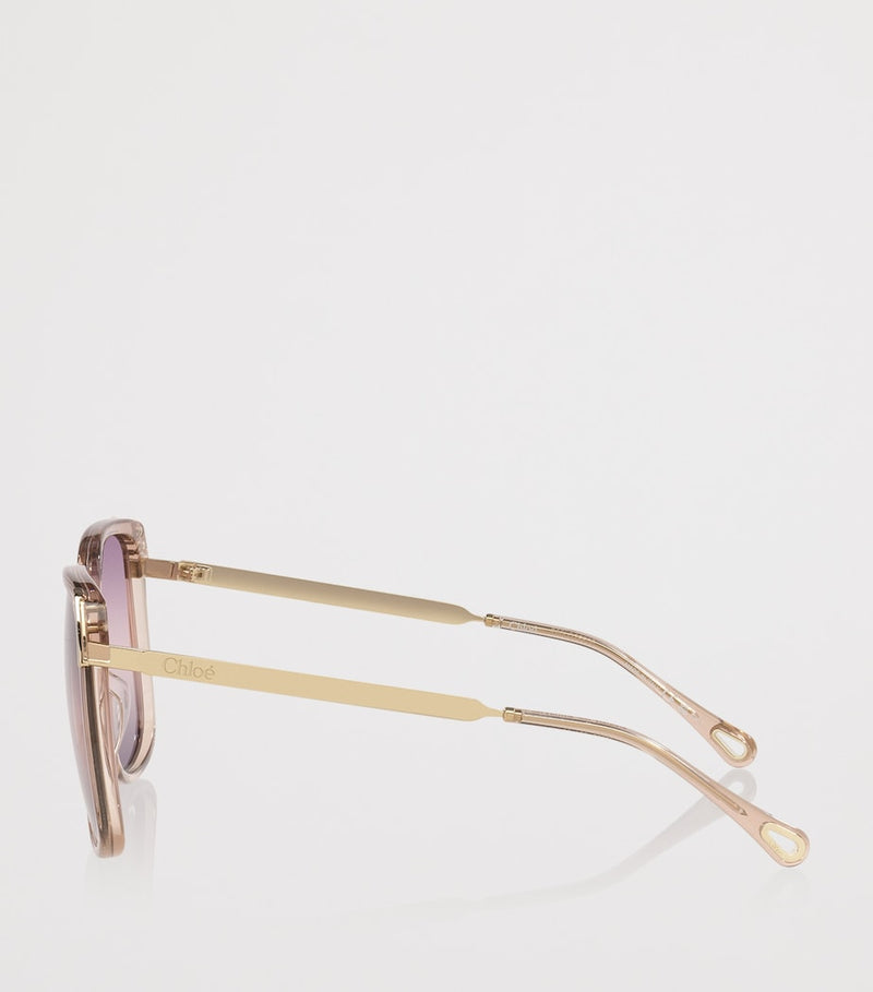 Chloé CH0286S rectangular acetate sunglasses - British product