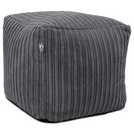 rucomfy slate grey bean bag cube 38cm, imported from the UK