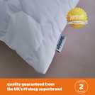Silentnight Quilted Snuggle Hollowfibre Soft Pillow L76 x W48cm (British brand)