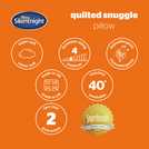 Silentnight Quilted Snuggle Hollowfibre Soft Pillow L76 x W48cm (British brand)