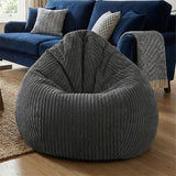 rucomfy Jumbo Bean Bag Slate Grey, imported from the UK