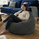 rucomfy Jumbo Bean Bag Slate Grey, imported from the UK