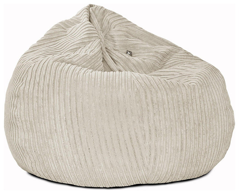 Rucomfy bean bag in Light Grey, 110x80x80cm, imported from the UK