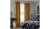 Argos Habitat Mustard Eyelet Velvet Curtains 229x229cm- Buy online at McGrocer