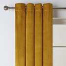Habitat mustard eyelet velvet curtains 229x229cm - British product