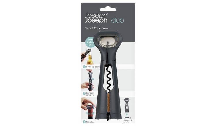 Joseph Joseph Duo 3 in 1 corkscrew black - British product