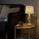Argos Home Twist cream table lamp 42cm - British product