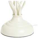 Argos Home Twist cream table lamp 42cm - British product