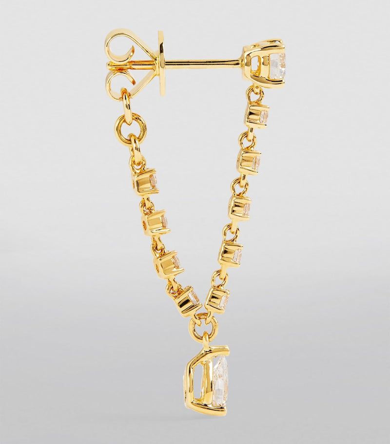 Anita Ko Olivia single earring yellow gold diamonds - British product