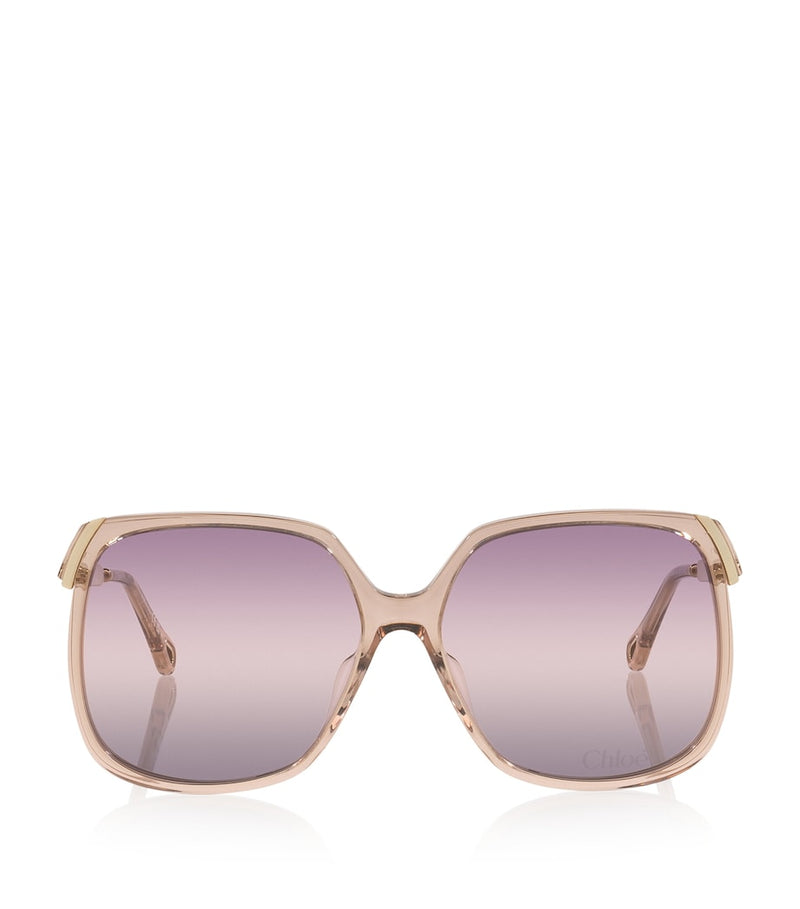 Chloé CH0286S rectangular acetate sunglasses - British product