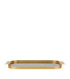 Kaymet marble ribbed serving tray 35cm, UK version