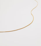 Monica Vinader gold vermeil fine chain necklace 43cm (British brand)