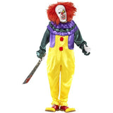 Smiffys classic horror clown costume jumpsuit and mask (British brand)