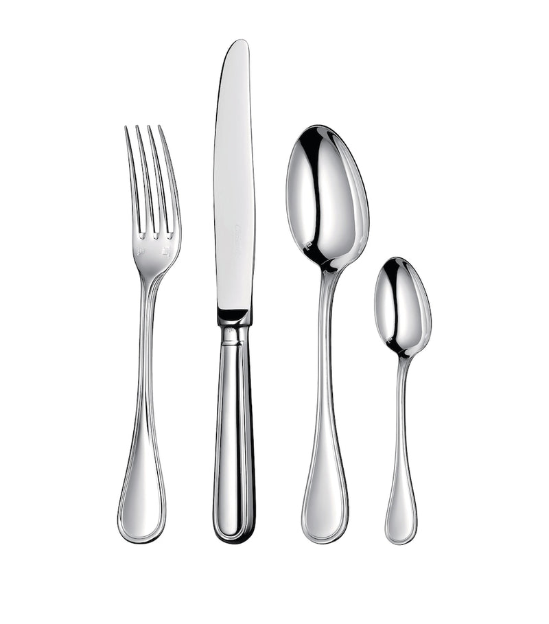 Christofle Albi silver-plated 24-piece cutlery set, imported from the UK