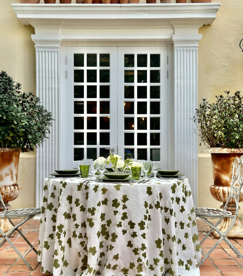 Summerill & Bishop Ivy print round tablecloth 260cm (British brand)