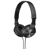 Sony ZX310 on-ear wired headphones black, imported from the UK