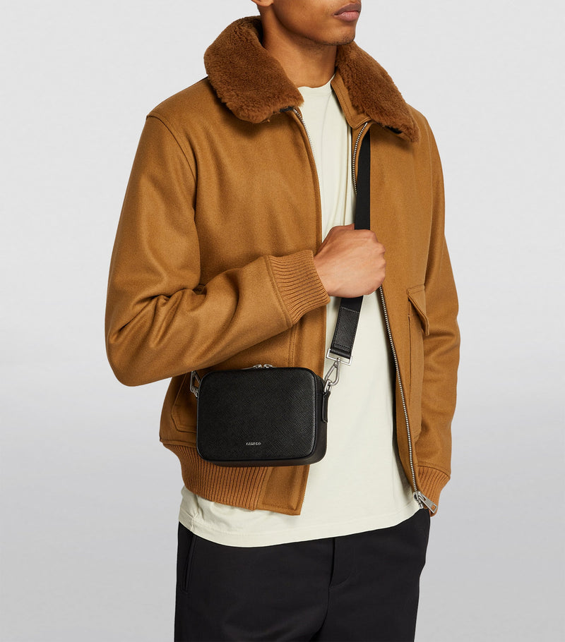 Sandro Paris Saffiano leather cross-body bag, imported from the UK