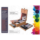 YXSH portable art chest 150 pieces wooden easel - British product