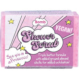 Superdrug Bomb Cosmetics Shower Soap Scrub See You In A Prosecco Pink Bubbly Body Scrub- Buy online at McGrocer